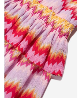 Missoni Girls Zigzag Woven Dress in Multicolour pas cher chine