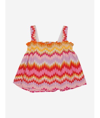 Missoni Girls Zigzag Woven Top in Multicolour 50-70% off 