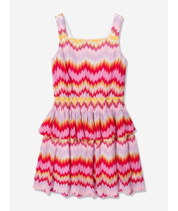 Missoni Girls Zigzag Woven Dress in Multicolour pas cher chine