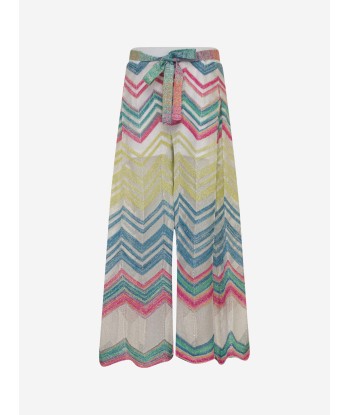 Missoni Girls Zigzag Knit Trousers in Multicolour des créatures d'habitude