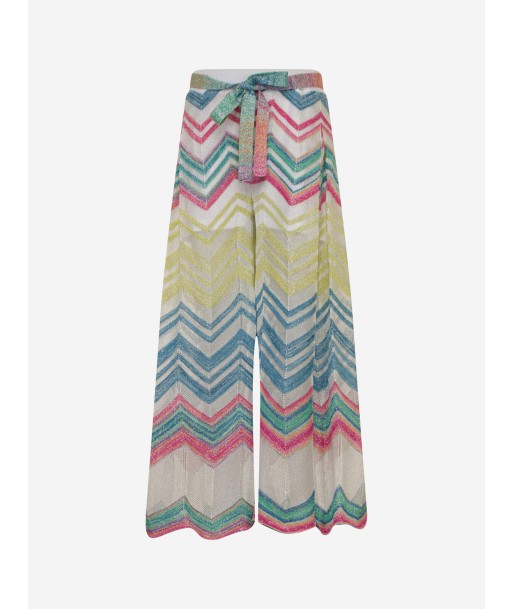 Missoni Girls Zigzag Knit Trousers in Multicolour des créatures d'habitude