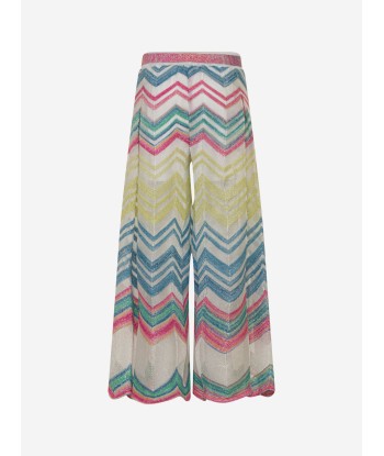 Missoni Girls Zigzag Knit Trousers in Multicolour des créatures d'habitude