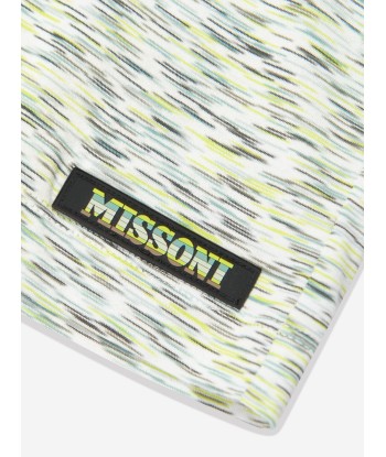 Missoni Boys Space Dye Shorts in Green en stock