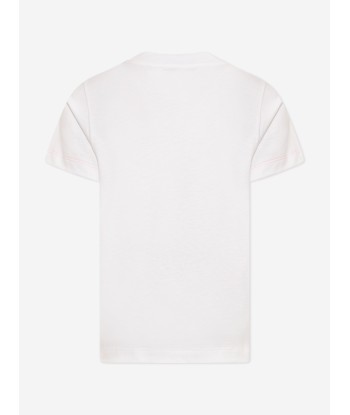 Missoni Girls Zigzag Logo T-shirt in White Venez acheter