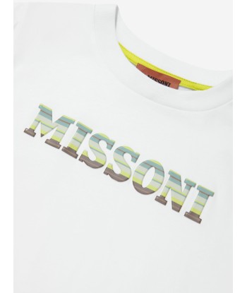 Missoni Boys Logo T-Shirt in White pour bénéficier 