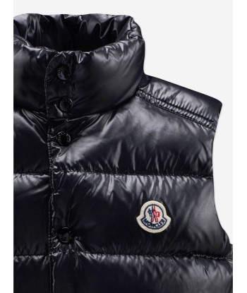 Moncler Enfant Boys Down Padded Tib Gilet in Black chez Cornerstreet bien 