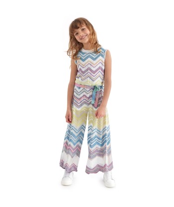 Missoni Girls Zigzag Knit Sleeveless Top in Multicolour la chaussure