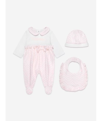 Missoni Baby Girls Frill Babygrow Set in Pink plus qu'un jeu 