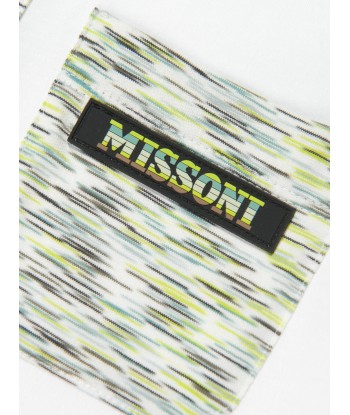 Missoni Boys Space Dye Polo Shirt in White hantent personnes