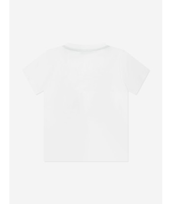 Missoni Boys Zigzag Logo T-Shirt in White Jusqu'à 80% De Réduction