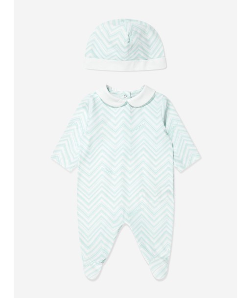 Missoni Baby Boys Zigzag Babygrow Set in Blue 2024