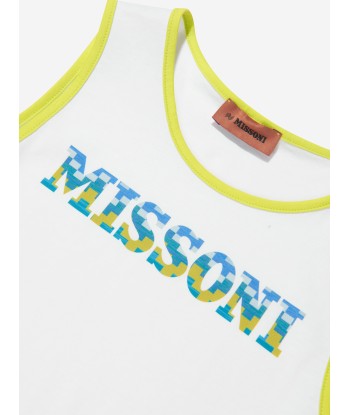 Missoni Boys Logo Sleeveless Top in White Les êtres humains sont 