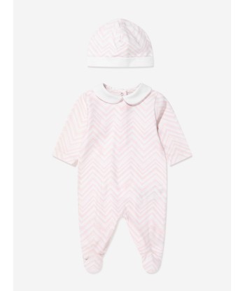 Missoni Baby Girls Zigzag Babygrow Set in Pink français