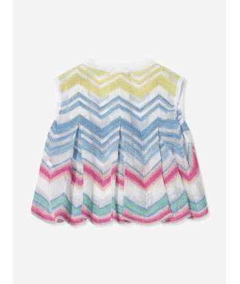 Missoni Girls Zigzag Knit Sleeveless Top in Multicolour la chaussure