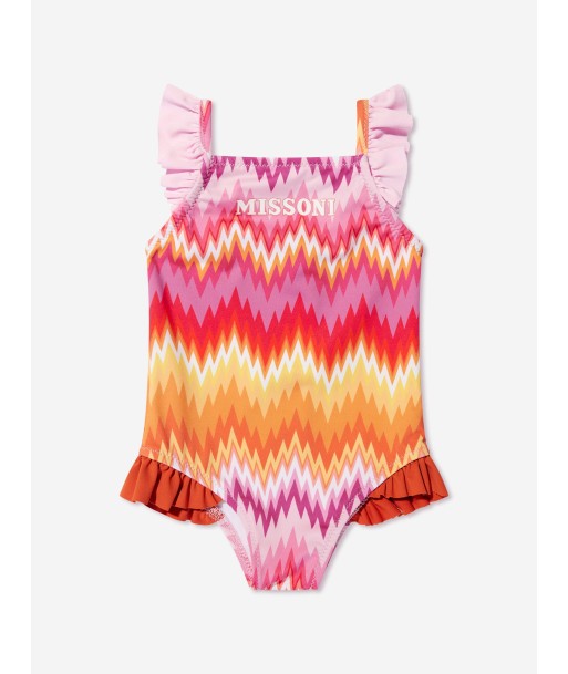 Missoni Baby Girls Zigzag Swimsuit in Multicolour d'Europe débarque