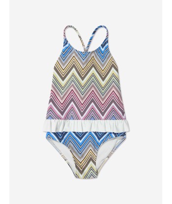 Missoni Girls Zigzag Swimsuit in Multicolour de votre