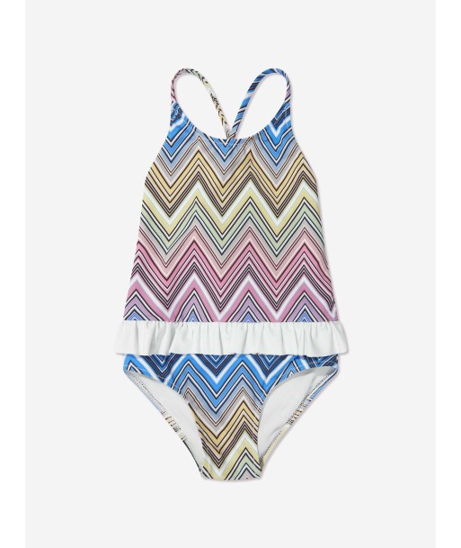 Missoni Girls Zigzag Swimsuit in Multicolour de votre