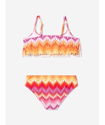 Missoni Girls Zigzag Tassel Bikini in Multicolour Pour