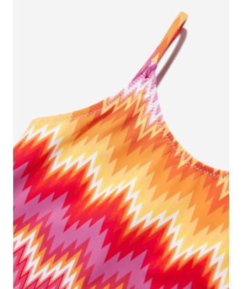 Missoni Girls Zigzag Tassel Swimsuit in Multicolour brillant des détails fins