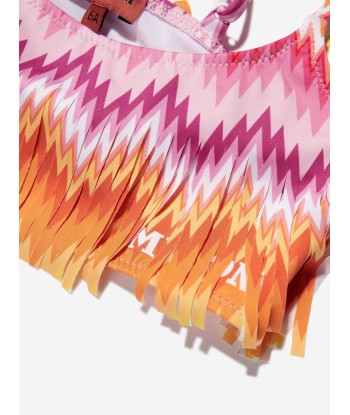 Missoni Girls Zigzag Tassel Bikini in Multicolour Pour