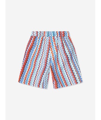 Missoni Boys Zigzag Swim Shorts in Blue d'Europe débarque