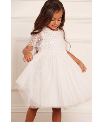 Needle & Thread Girls Thea Bodice Dress in Ivory le concept de la Pate a emporter 