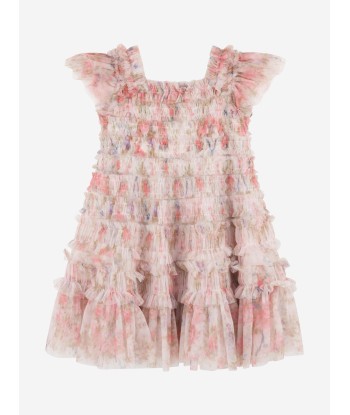 Needle & Thread Girls Floral Wreath Dress in Pink le des métaux précieux