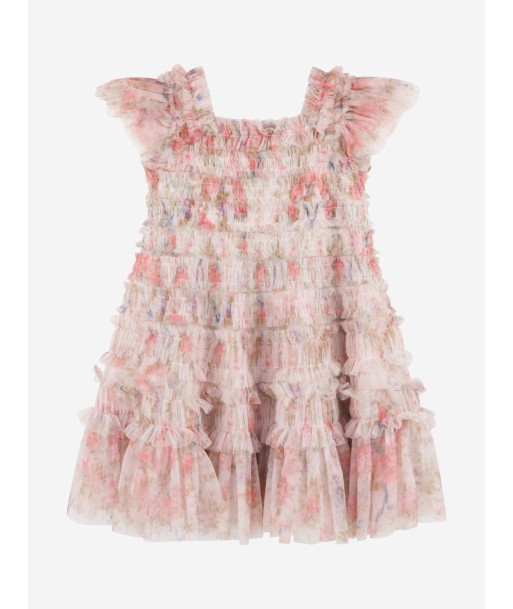 Needle & Thread Girls Floral Wreath Dress in Pink le des métaux précieux