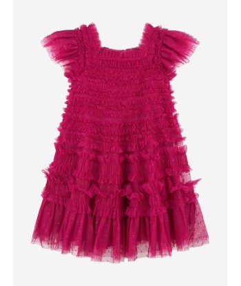 Needle & Thread Girls Lisette Dress in Pink commande en ligne