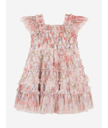 Needle & Thread Girls Floral Wreath Dress in Pink le des métaux précieux