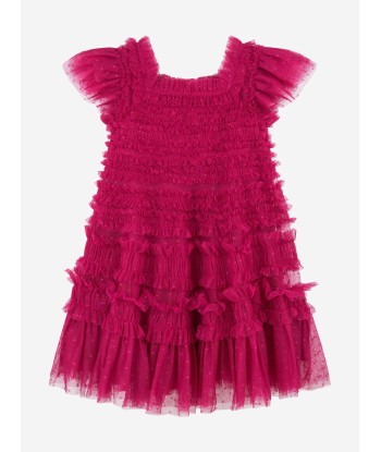 Needle & Thread Girls Lisette Dress in Pink commande en ligne