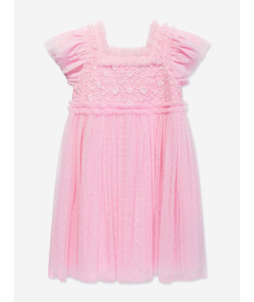 Needle & Thread Girls Midsummer Lace Bodice Dress in Pink sur le site 