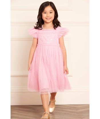 Needle & Thread Girls Midsummer Lace Bodice Dress in Pink sur le site 