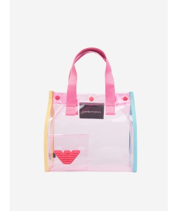 Emporio Armani Girls PVC Tote Bag in Multicolour solde