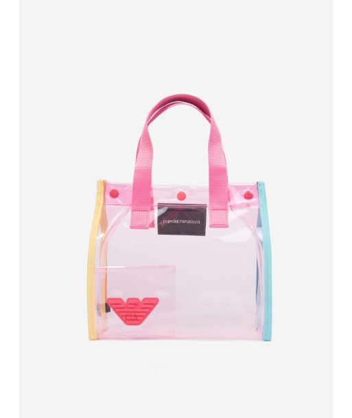 Emporio Armani Girls PVC Tote Bag in Multicolour solde