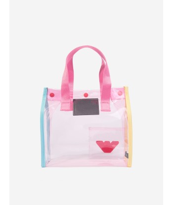 Emporio Armani Girls PVC Tote Bag in Multicolour solde