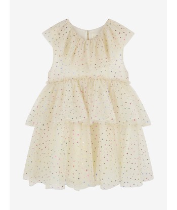 Konges Sløjd Girls Star Tulle Dress in Beige Profitez des Offres !