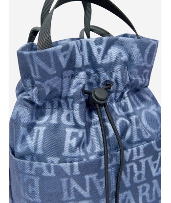 Emporio Armani Girls Logo Bucket Bag in Blue Profitez des Offres !