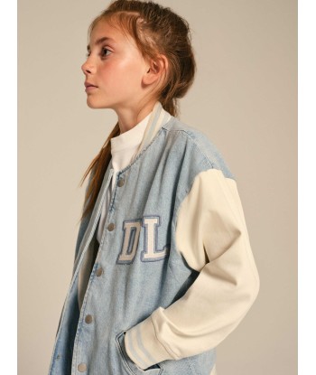 DL1961 Kids Denim Bomber Jacket in Blue 50% de réduction en Octobre 2024