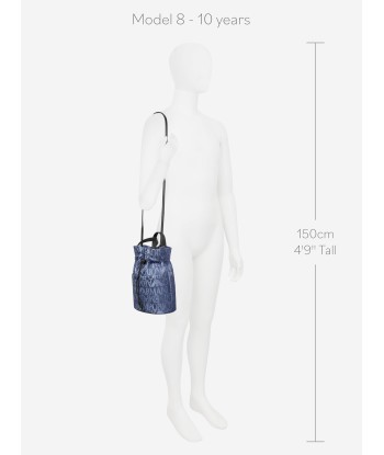 Emporio Armani Girls Logo Bucket Bag in Blue Profitez des Offres !