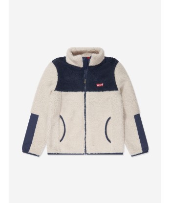 Levi's Wear Boys Colourblock Sherpa Jacket in Grey Les magasins à Paris et en Île-de-France