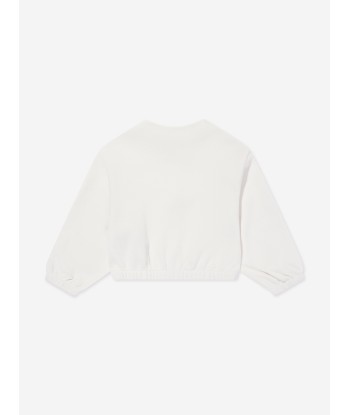 Emporio Armani Girls Logo Zip Up Top in White Découvrez la collection