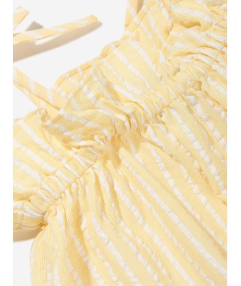 Emporio Armani Girls Striped Sun Top in Yellow Comment ça marche