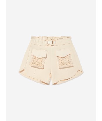 Emporio Armani Girls Pocket Shorts in Beige les muscles