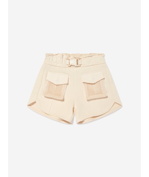 Emporio Armani Girls Pocket Shorts in Beige les muscles