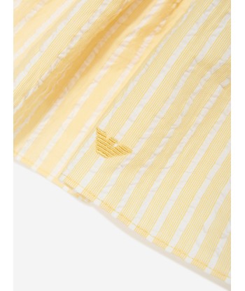 Emporio Armani Girls Striped Sun Top in Yellow Comment ça marche