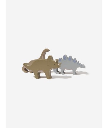 Konges Sløjd Baby Boys Wooden Stackable Dino Blocks in Multicolour store