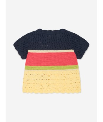 Emporio Armani Girls Crochet Knit T-Shirt in Multicolour à prix réduit toute l'année