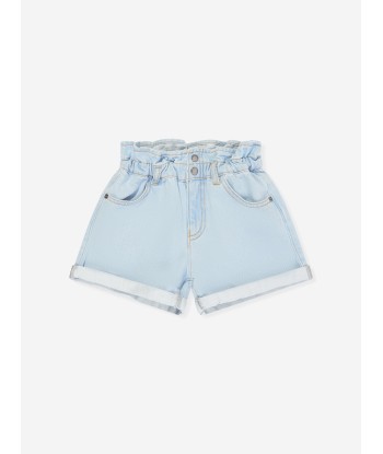 Emporio Armani Girls Denim Shorts in Blue Les magasins à Paris