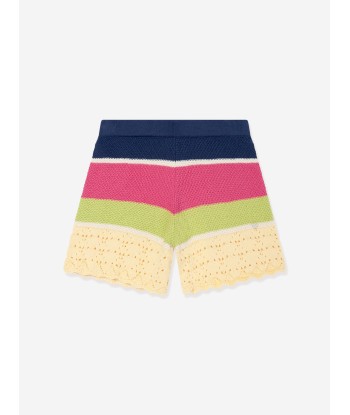 Emporio Armani Girls Crochet Knit Shorts in Multicolour acheter en ligne